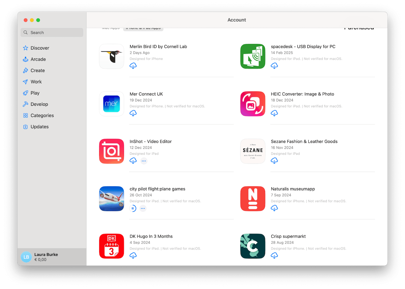 Download iPhone games via the Mac App Store